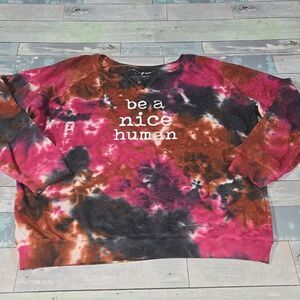 State of Mine Be A Nice Human Long Sleeve Shirt/Top sz Large